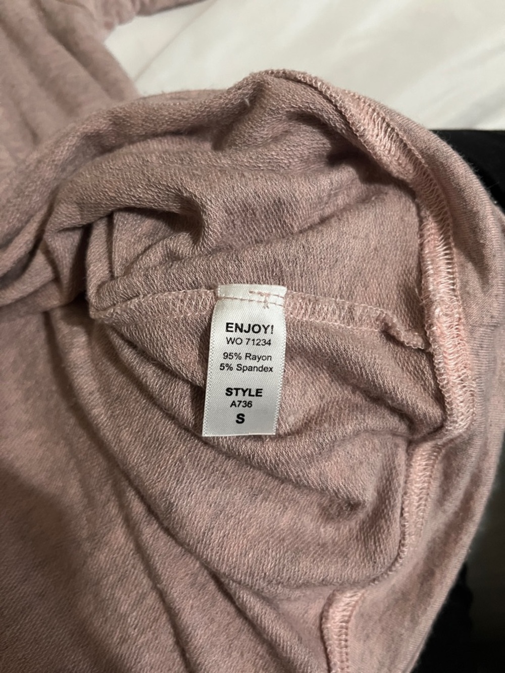 Michael Stars Dusty Mauve Ruffle-Sleeve Top - Picture 4 of 5